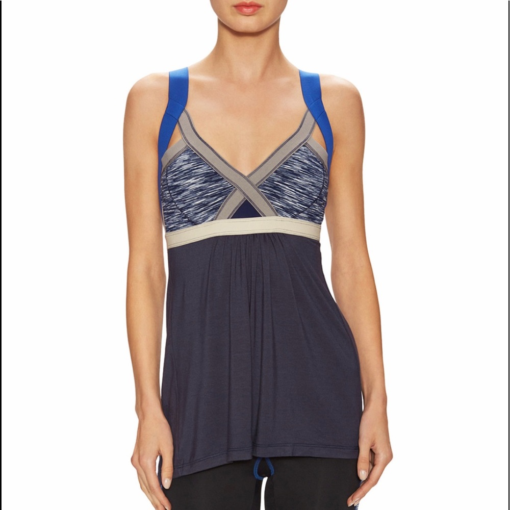 TOP TANK VPL//TWO BREAKER NAVY GREY X-Small LUXURY